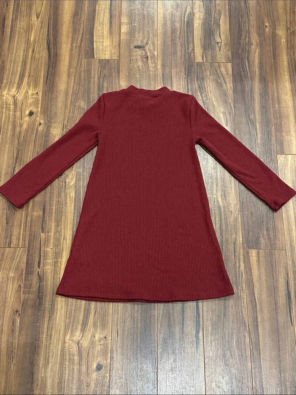 Old Navy Girls Ribbed Swing Dress - Maroon
